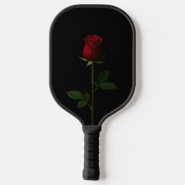 Black 4 Luxe Pickleball Paddle, Velvet Red Rose Pickleball Paddle
