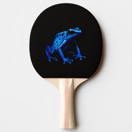 Black 4 Luxe ping pong paddle, Blue Frog Tafeltennisbatje (Achterkant)