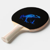 Black 4 Luxe ping pong paddle, Blue Frog Tafeltennisbatje (Voorkant Gekanteld)