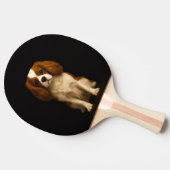 Black 4 Luxe ping pong paddle, Cavalier Spaniel Tafeltennisbatje (Zijkant)