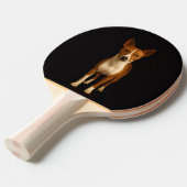 Black 4 Luxe ping pong paddle, Classy Basenji Dog Tafeltennisbatje (Voorkant Gekanteld)