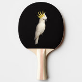 Black 4 Luxe ping pong paddle, Crested Cockatoo Tafeltennisbatje (Achterkant)