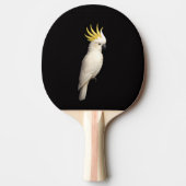 Black 4 Luxe ping pong paddle, Crested Cockatoo Tafeltennisbatje (Voorkant)