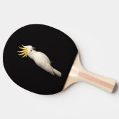 Black 4 Luxe ping pong paddle, Crested Cockatoo Tafeltennisbatje (Zijkant)