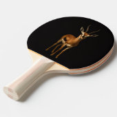 Black 4 Luxe ping pong paddle, Elegant Gazella Tafeltennisbatje (Voorkant Gekanteld)