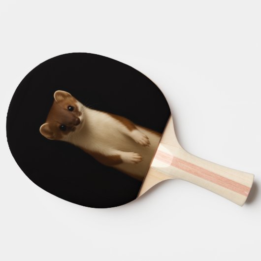 Black 4 Luxe ping pong paddle, Elegant Weasel Tafeltennisbatje (Zijkant)