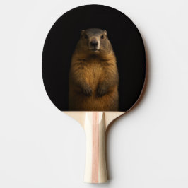 Black 4 Luxe ping pong paddle, Fluffy Marmot Tafeltennisbatje