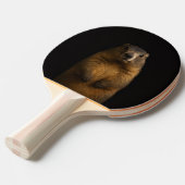 Black 4 Luxe ping pong paddle, Fluffy Marmot Tafeltennisbatje (Voorkant Gekanteld)