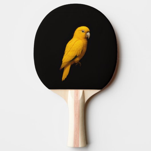 Black 4 Luxe ping pong paddle, Golden Parakeet Tafeltennisbatje (Achterkant)