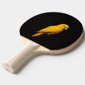 Black 4 Luxe ping pong paddle, Golden Parakeet Tafeltennisbatje (Voorkant Gekanteld)