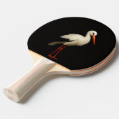 Black 4 Luxe ping pong paddle, Graceful Stork Tafeltennisbatje (Voorkant Gekanteld)