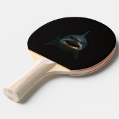 Black 4 Luxe ping pong paddle, Great White Shark Tafeltennisbatje (Voorkant Gekanteld)