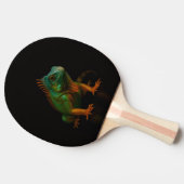 Black 4 Luxe ping pong paddle, Green Iguana Tafeltennisbatje (Zijkant)