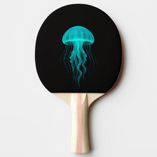 Black 4 Luxe ping pong paddle, Green Jellyfish Tafeltennisbatje (Achterkant)