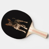 Black 4 Luxe ping pong paddle, Hairless Terrier Tafeltennisbatje (Zijkant)