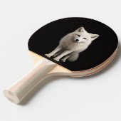 Black 4 Luxe ping pong paddle, Ivory Arctic Fox Tafeltennisbatje (Voorkant Gekanteld)