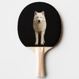 Black 4 Luxe ping pong paddle, Ivory Arctic Wolf Tafeltennisbatje