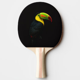Black 4 Luxe ping pong paddle, Keel Billed Tucan Tafeltennisbatje