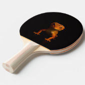 Black 4 Luxe ping pong paddle, Leopard Gecko Tafeltennisbatje (Voorkant Gekanteld)