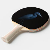 Black 4 Luxe ping pong paddle, Little Blue Heron Tafeltennisbatje (Voorkant Gekanteld)