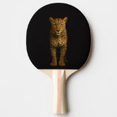 Black 4 Luxe ping pong paddle, Majestic Leopard Tafeltennisbatje (Voorkant)