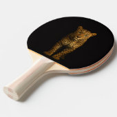 Black 4 Luxe ping pong paddle, Majestic Leopard Tafeltennisbatje (Voorkant Gekanteld)