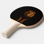 Black 4 Luxe ping pong paddle, Majestic Lion Tafeltennisbatje (Voorkant Gekanteld)