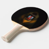 Black 4 Luxe ping pong paddle, Mandrill Monkey Tafeltennisbatje (Voorkant Gekanteld)