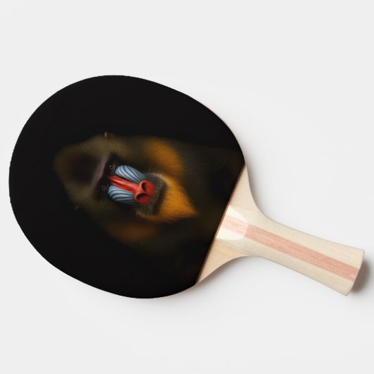 Black 4 Luxe ping pong paddle, Mandrill Monkey Tafeltennisbatje (Zijkant)