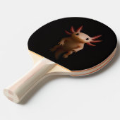 Black 4 Luxe ping pong paddle, Mexican Axolotl Tafeltennisbatje (Voorkant Gekanteld)