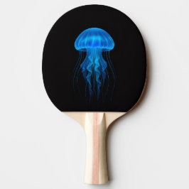 Black 4 Luxe ping pong paddle, Neon Blue Jellyfish Tafeltennisbatje