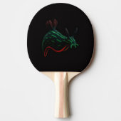 Black 4 Luxe ping pong paddle, Neon Sea Slug Tafeltennisbatje (Voorkant)
