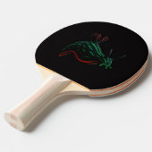 Black 4 Luxe ping pong paddle, Neon Sea Slug Tafeltennisbatje (Voorkant Gekanteld)