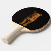 Black 4 Luxe ping pong paddle, Noble Lioness Tafeltennisbatje (Voorkant Gekanteld)