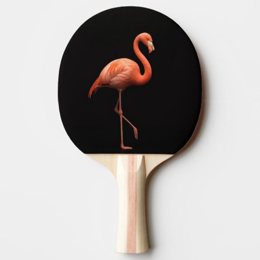 Black 4 Luxe ping pong paddle, Pink Flamingo Tafeltennisbatje (Achterkant)