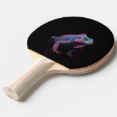 Black 4 Luxe ping pong paddle, Pink Iguana Tafeltennisbatje (Voorkant Gekanteld)