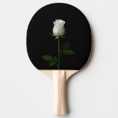 Black 4 Luxe ping pong paddle, Pure White Rose Tafeltennisbatje (Voorkant)