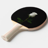 Black 4 Luxe ping pong paddle, Pure White Rose Tafeltennisbatje (Voorkant Gekanteld)