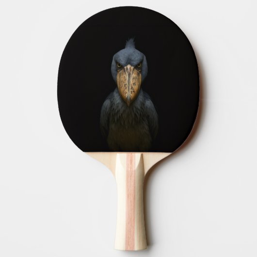 Black 4 Luxe ping pong paddle, Shoebill Bird Tafeltennisbatje (Achterkant)