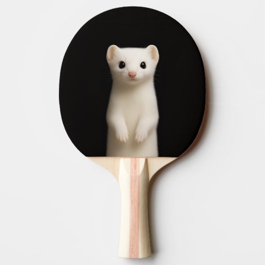 Black 4 Luxe ping pong paddle, Stylish Ermine Tafeltennisbatje (Achterkant)