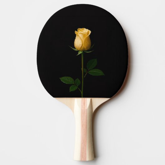 Black 4 Luxe ping pong paddle, Sunlit Yellow Rose Tafeltennisbatje (Achterkant)