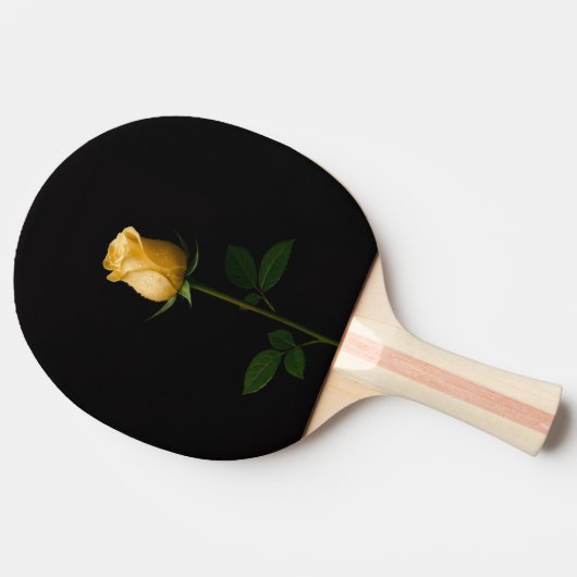Black 4 Luxe ping pong paddle, Sunlit Yellow Rose Tafeltennisbatje (Zijkant)