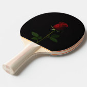 Black 4 Luxe ping pong paddle, Velvet Red Rose Tafeltennisbatje (Voorkant Gekanteld)