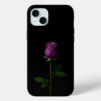 Black 4 Luxe, Royal Violet Rose iPhone 15 Plus iPhone 15 Mini Hoesje