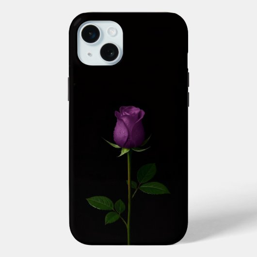 Black 4 Luxe, Royal Violet Rose iPhone 15 Plus Case-Mate iPhone Case (Achterkant)