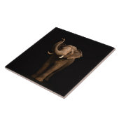 Black 4 Luxe Tile with Mighty Elephant Tegeltje (Zijkant)