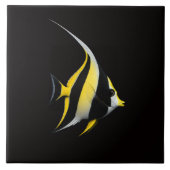 Black 4 Luxe Tile with Moorish Idol Tegeltje (Voorkant)