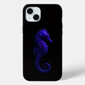 Black 4 Luxe, Violet Blue Seahorse Case-Mate iPhone Case (Achterkant)