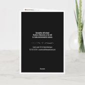 Black 4-Photo Fun Boxes Afstuderen Invitation (Achterkant)