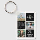 Black 4-Photo Fun Boxes Class Year Sleutelhanger (Voorkant)